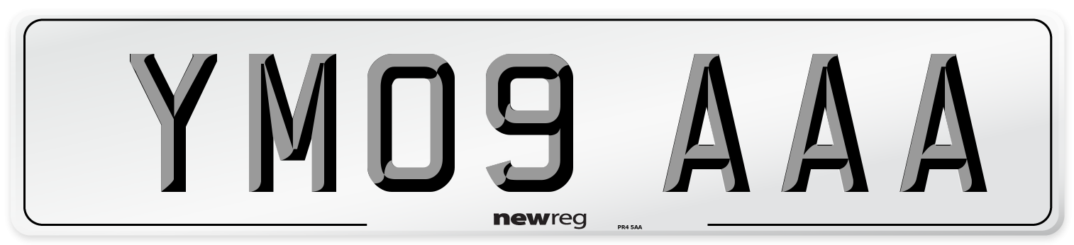 YM09 AAA Number Plate from New Reg